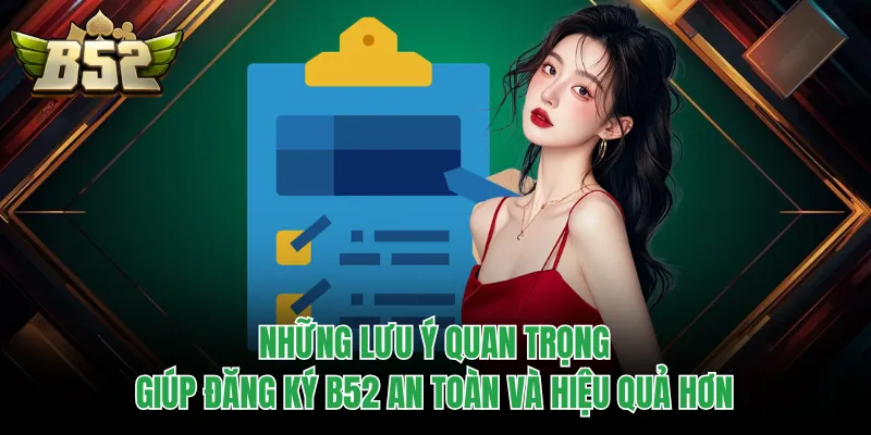 Những lưu ý quan trọng giúp đăng ký B52 an toàn và hiệu quả hơn